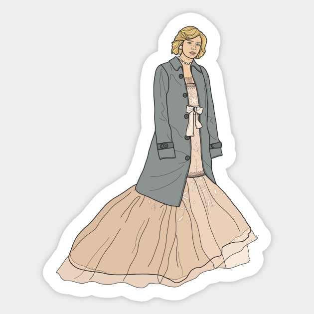 Spencer - Kristen Stewart (Princess Diana) Sticker by Kath Fernweh